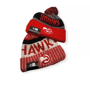 Authentic New Era Atlanta Hawks Sport Knit Beanie Cold Weather Hat - Picture 1 of 16