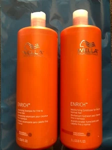 (2 PACK)Wella Enrich Deep Nourishing Shampoo & Conditioner Duo,33.8 - Picture 1 of 1