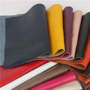 Genuine Thick Natural Cowhide Leather First Layer Lychee Grain Craft DIY Costume - Picture 1 of 23