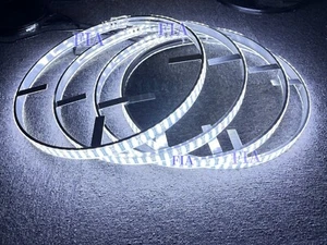 Bright QUAD(4) Row LED Pure White 15.5'' WHEEL LIGHTS With Controller COOL LIGHT - Picture 1 of 5