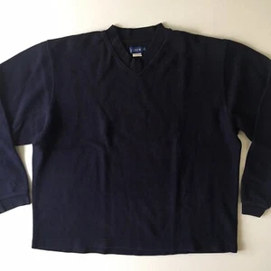 J.Crew Navy Blue V-Neck Pullover XL Men's Sweater Long Sleeve 0014 - Picture 1 of 10