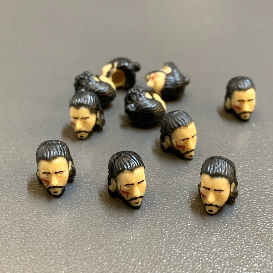 Lot 10 Head HALO Mega Bloks Construx Building Figure UNSC Game of Thrones COD #B - Image 1 of 1