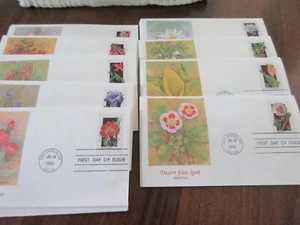 Set completo Wildflower FDCs Scott # 2647-2696 di 50 Fleetwood Cachet - Foto 1 di 1