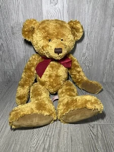 Russ Berries & Co. Capelli ricci orso dorato peluche ponderato orso imbottito 17"" ottime condizioni - Foto 1 di 2