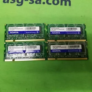 Lot of 4 - ADATA 1GB RAM SODIMM 1RX8 PC2-6400S2  - Picture 1 of 1