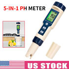 5 in1 LCD Digital PH/TDS/EC/Salinity/Temperature Water Quality Meter Tester Pen