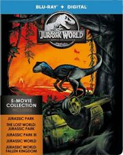 Jurassic Park World 5-Movie Collection Steelbook Blu-ray Digital Brand New