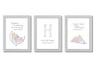 Dumbo Newborn Baby Personalised Gift Set of Prints Boy Girl Nursery A4 FRAMELESS