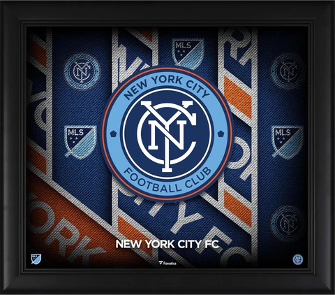 New York City FC Framed 15" x 17" Team Threads Collage Cover