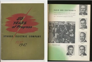 1947 50 YR Anniversary STUBBS ELECTRIC CO. PORTLAND OREGON Historical Pictorial - Picture 1 of 7