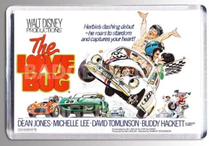 HERBIE THE LOVE BUG movie poster UK 'QUAD' LARGE FRIDGE MAGNET - CLASSIC ! - Picture 1 of 1