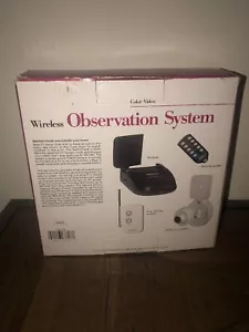RADIO SHACK WIRELESS OBSERVATION SYSTEM w/COLOR CAMERA 49-2535 NEW IN OPEN BOX - Picture 1 of 6