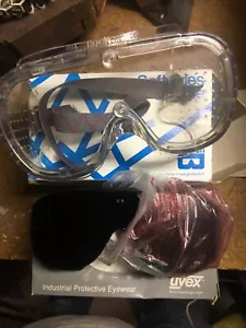 S016 UVEX Ultraspec 2001 INFRA-DURA SHADE 5.0 LENS UV Tint & Softside Goggles - Picture 1 of 8