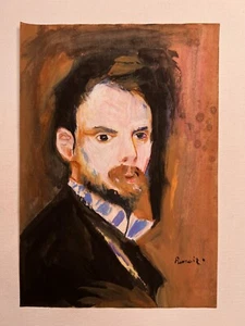 Pierre-Auguste Renoir Drawing on paper (Handmade) signed and stamped vtg art - Picture 1 of 5