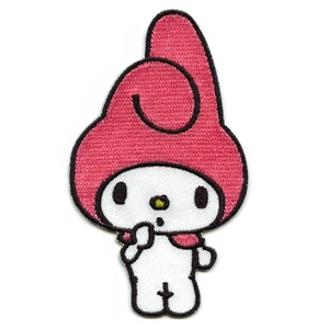 Hello Kitty My Melody Kids Cartoon Iron On Embroidered Applique Patch - Picture 1 of 1
