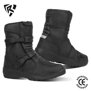 Motorrad Raxid Basta V2 schwarz wasserdicht Abenteuerstiefel auf & abseits der Straße CE/UKCA - Bild 1 von 20