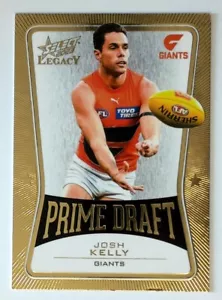 2023 Select AFL Legacy Prime Draft Josh Kelly 85/100 GWS - Imagen 1 de 3