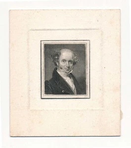 Forgotten men of history, Martin Van Buren, Die Proof on india - Picture 1 of 3