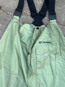 Columbia Bib Men's 4XL Green Hunting/ Fishing Waterproof Overall b3 - Picture 1 of 5