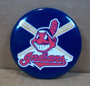 2000 Tag Express ~ Cleveland Indians Pin Back Button ~ 2.5" - Picture 1 of 3
