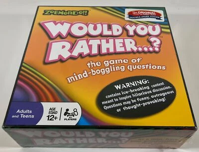 Would You Rather The Game of Mind Boggling Questions - Zobmondo!! Brand New - Image 1 of 3