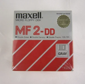 MAXELL MF2DD 3.5" Floppy Disks 10-Pack Double Sided 135 TPI -NEW (OTHER) - Photo 1/7