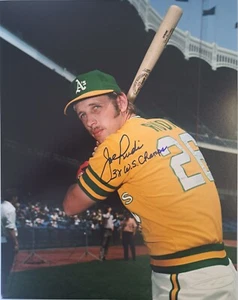Joe Rudi Oakland Athletics A's Signed 11x14 Pic Autograph Photo - Picture 1 of 3