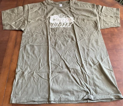 Coors Light Beer Irish Clover Green Short Sleeve T Shirt Size XL - Image 1 of 4