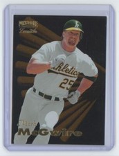 1996 Pinnacle Zenith Mark McGwire . Oakland Athletics #5.
