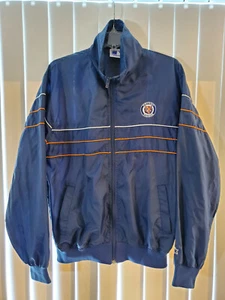 VINTAGE Detroit Tigers STARTER Zip Up EMBROIDERED Windbreaker Jacket Mens Medium - Picture 1 of 7