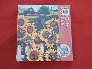 Puzzle Cobble Hill sigillato nuovo con scatola girasoli e uccellini 1000 pezzi 26x 19 pollici - Foto 1 di 5