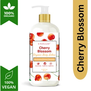 Unisaif Cherry Blossom Organic Daily Moisturizing Body Lotion Women & Men - Picture 1 of 6