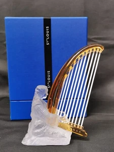 Musicien HARPE Turque . Sujet en Cristal de Saint Louis en Boite - Imagen 1 de 10