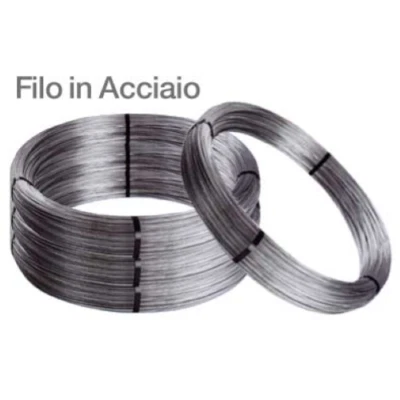 rotolo 25 kg filo ferro acciaio zincato per vigneti spessore Ø 2,7 mm bobina - Immagine 1 di 2