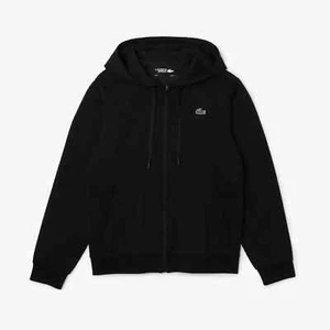 LACOSTE MENS SPORT MESHED PANELED HOODED SWEATSHIRT FR3/4/6/7 S/M/XL/2XL - Picture 1 of 9