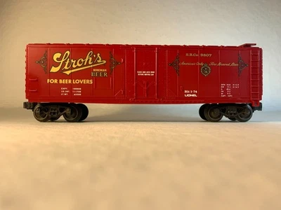 LIONEL STD 'O' 6-9807, STROHS BOHEMIAN BEER REEFER, OB (1974) - Image 1 of 4