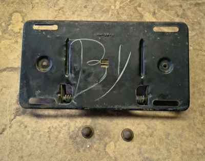 1962-1965 PLYMOUTH DODGE B-Body Rear License Plate Bracket Mopar Gas Cap Door - Image 1 of 4