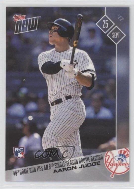 2017 Topps Now Topps Online Exclusive /4622 Aaron Judge #653 Rookie RC - Image 1 of 2