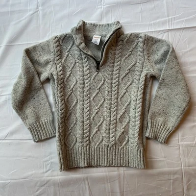 Gymboree Cotton Boys Quarter Zip Pullover Sweater 5/6 - Image 1 of 4
