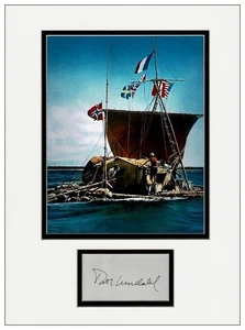 Thor Heyerdahl Autograph Display - Kon-Tiki - Picture 1 of 2