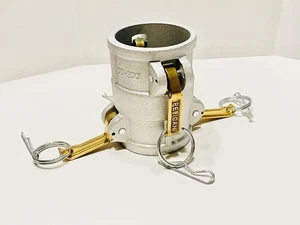 2" X 2" Part DD Female x Female Spool Coupler Aluminum Hose Camlock DD200AL - Picture 1 of 4
