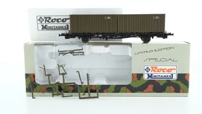 Roco H0 812 Containertragewagen mit Container (Minitanks) DB - Bild 1 von 4