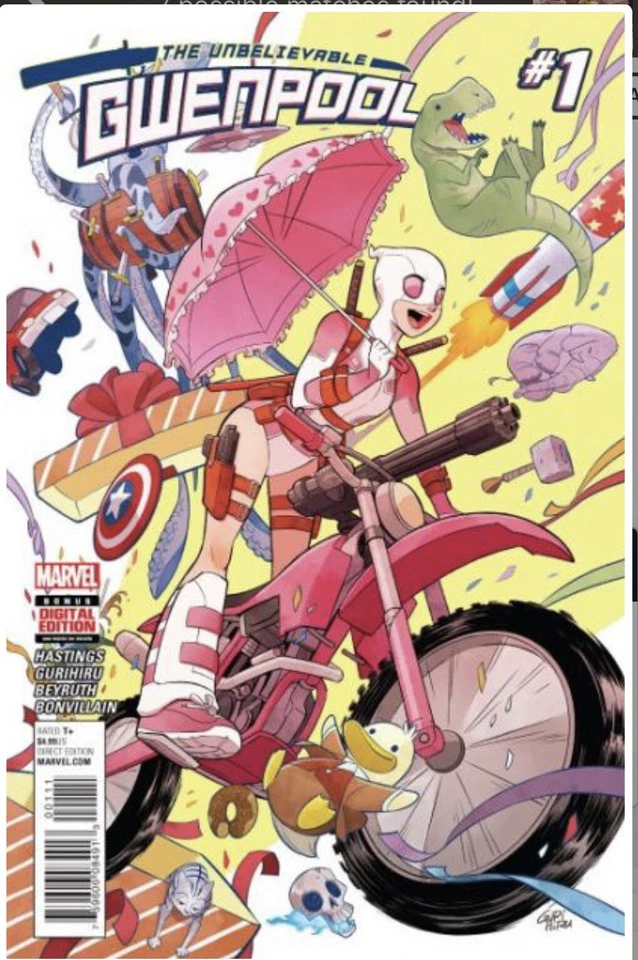 The Unbelievable Gwenpool #1 Direct Edition-Gurihiru Cover (Marvel Comics... - Image 1 of 1
