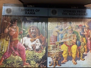 5 in 1 Geschichten von Rama & Geschichten aus dem Bhagawat Set mit 2 Büchern - Bild 1 von 1