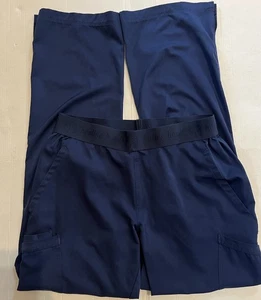 HH Works Healing Hands Women’s Scrub Pants Medium Navy Blue - Picture 1 of 3