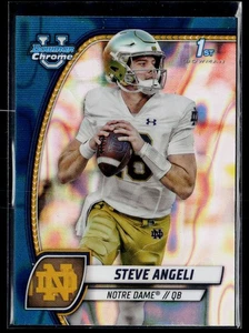 2024 Bowman University Chrome #167 Steve Angeli Teal Lava Refractor - Bild 1 von 2