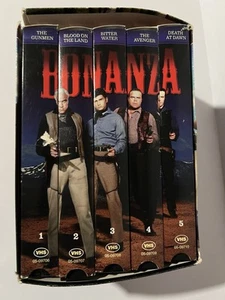 Vintage Bonanza Collector 5 Series pack VHS tapes Blood on the Water the Gunmen - Picture 1 of 5