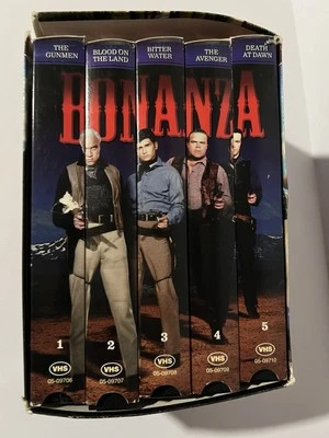 Vintage Bonanza Collector 5 Series pack VHS tapes Blood on the Water the Gunmen - Image 1 of 4