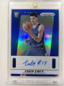 2024-25 Panini Prizm Deca #PDS-EDE Zach Edey Blue Prizm Auto COLORMATCH RC 38/49 - Picture 1 of 3