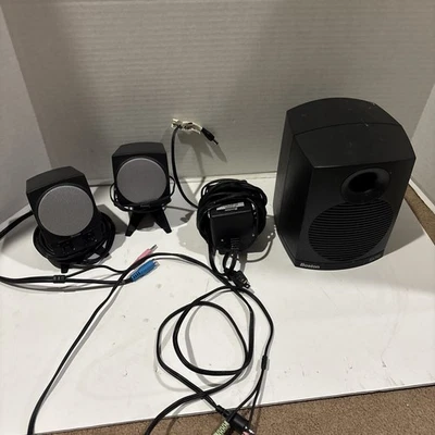 Boston Acoustics BA745 3-Piece Black COMPUTER SPEAKERS and SUBWOOFER SYSTEM - Image 1 of 4